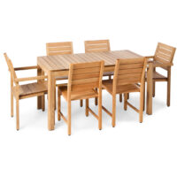 Brunswick Teak Outdoor Dining Table - Image 4