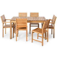 Brunswick Teak Outdoor Dining Table - Image 6