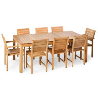 Brunswick Teak Outdoor Dining Table - Image 5