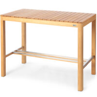 Brunswick Teak Outdoor Bar Table - Image 2