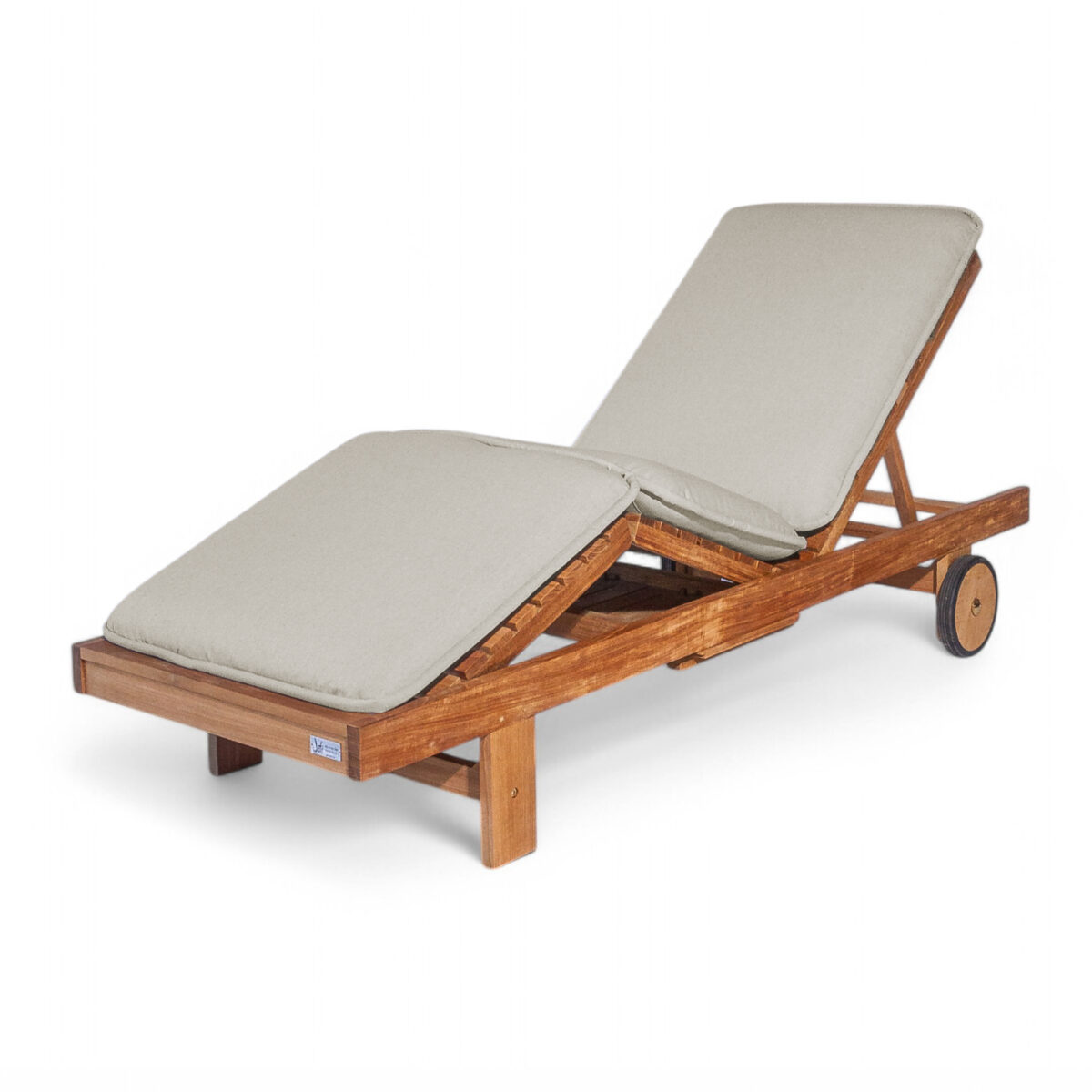 Somers Teak Sunlounger - Image 10