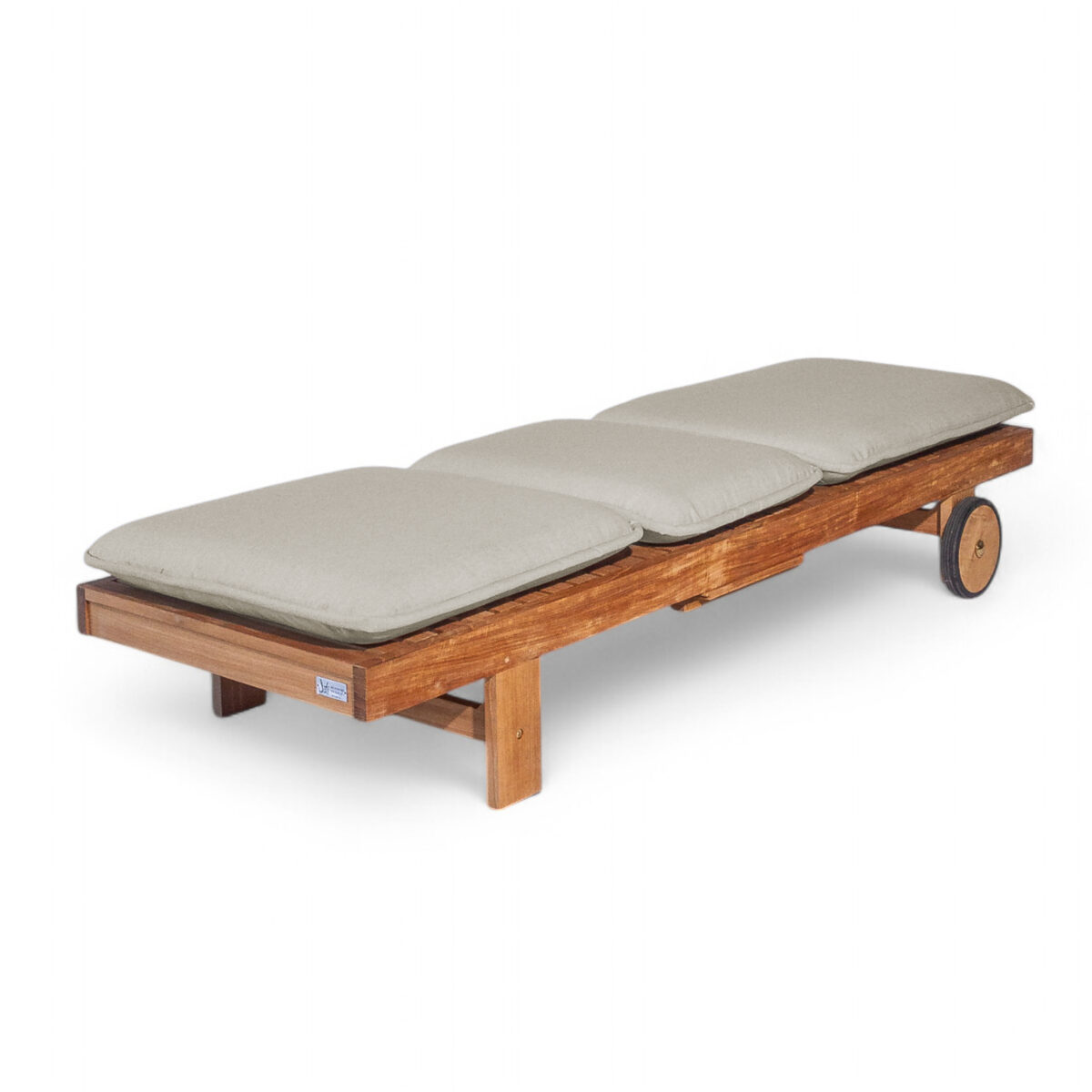 Somers Teak Sunlounger - Image 11