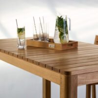 Brunswick Teak Outdoor Bar Table - Image 13