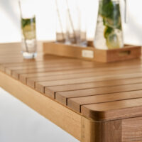Brunswick Teak Outdoor Bar Table - Image 10