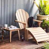 Adirondack Teak Chair with Footrest - Image 7