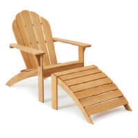 Adirondack Teak Chair with Footrest