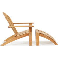 Adirondack Teak Chair with Footrest - Image 3