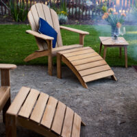 Adirondack Teak Chair with Footrest - Image 12