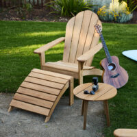 Adirondack Teak Chair with Footrest - Image 13