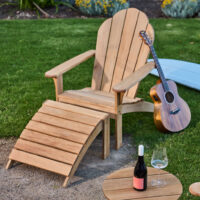 Adirondack Teak Chair with Footrest - Image 8