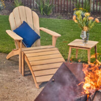 Adirondack Teak Chair with Footrest - Image 14