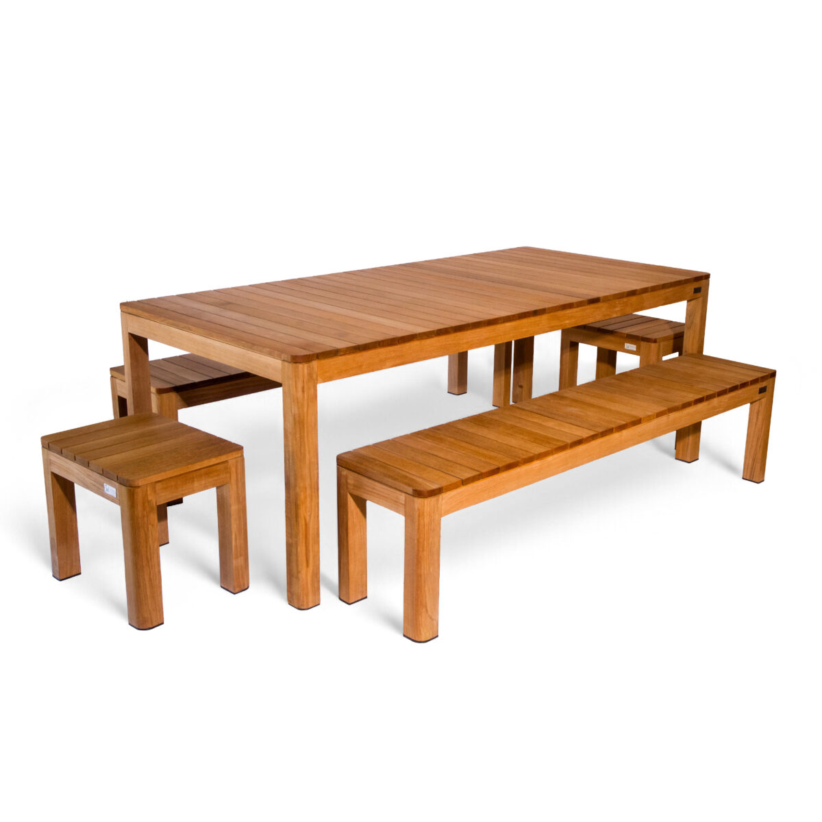 Brunswick Single Teak Bench - Image 2