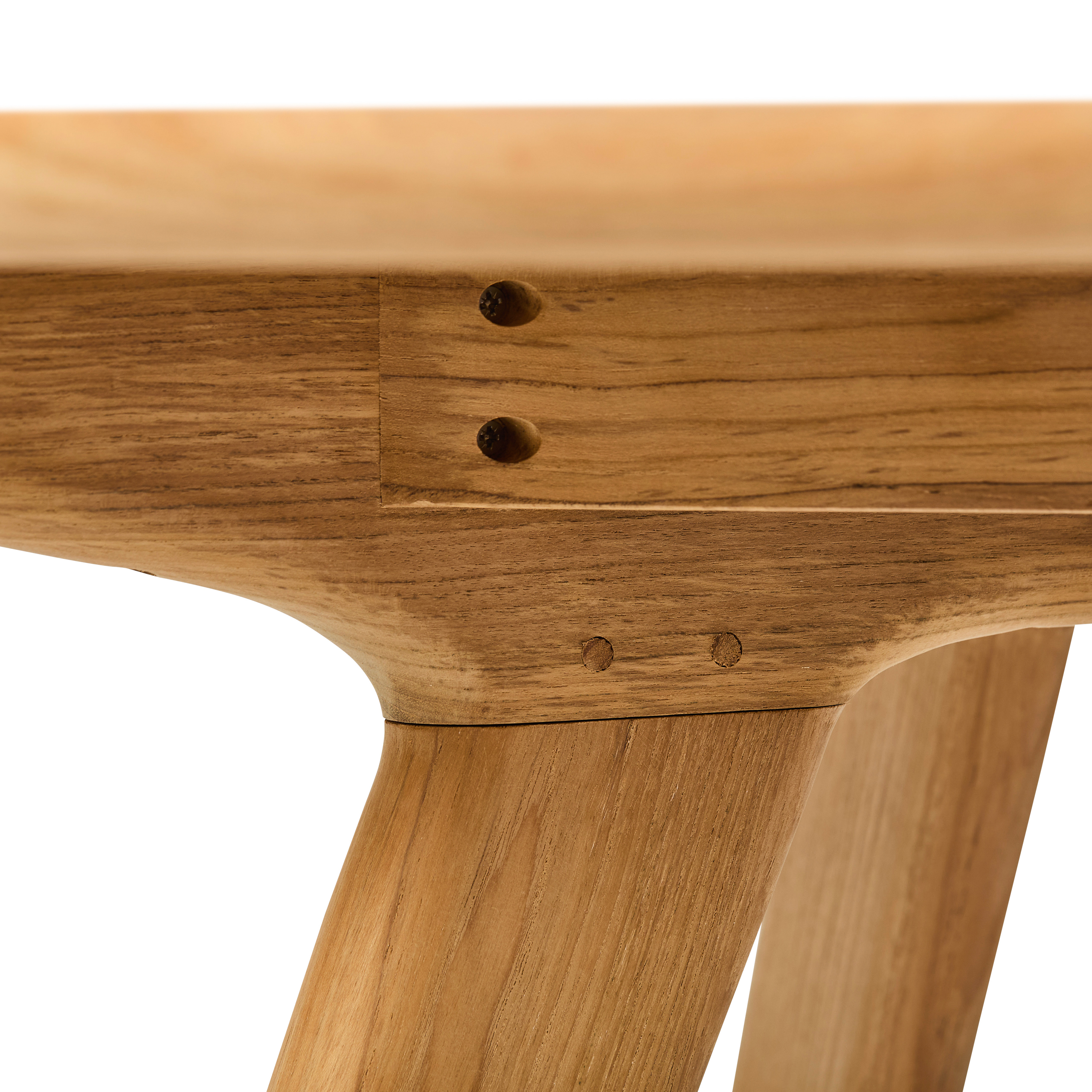 Details of the Freshwater Teak Outdoor dining table, a Jati Furniture product