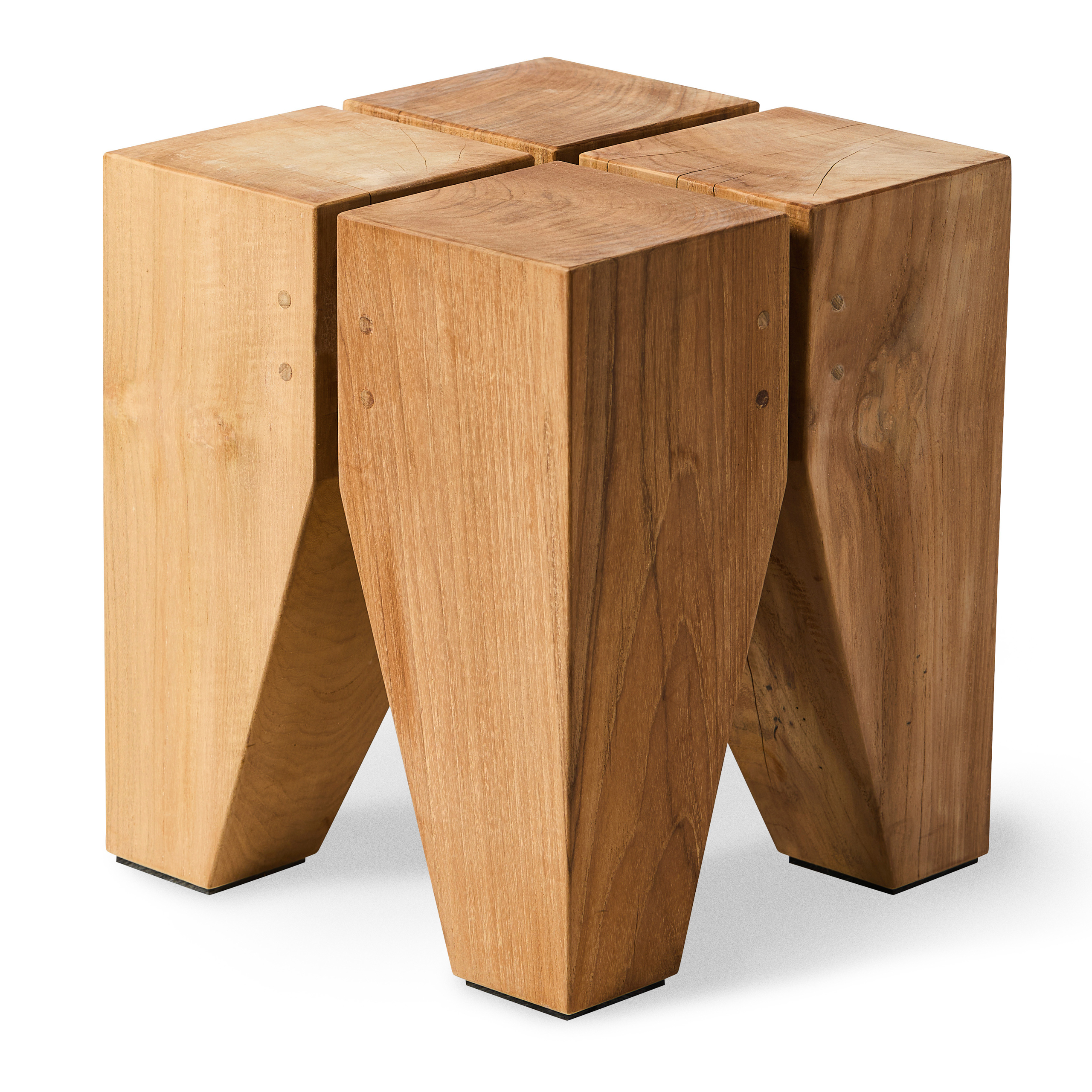 The Object teak stool, a Jati Furniture product