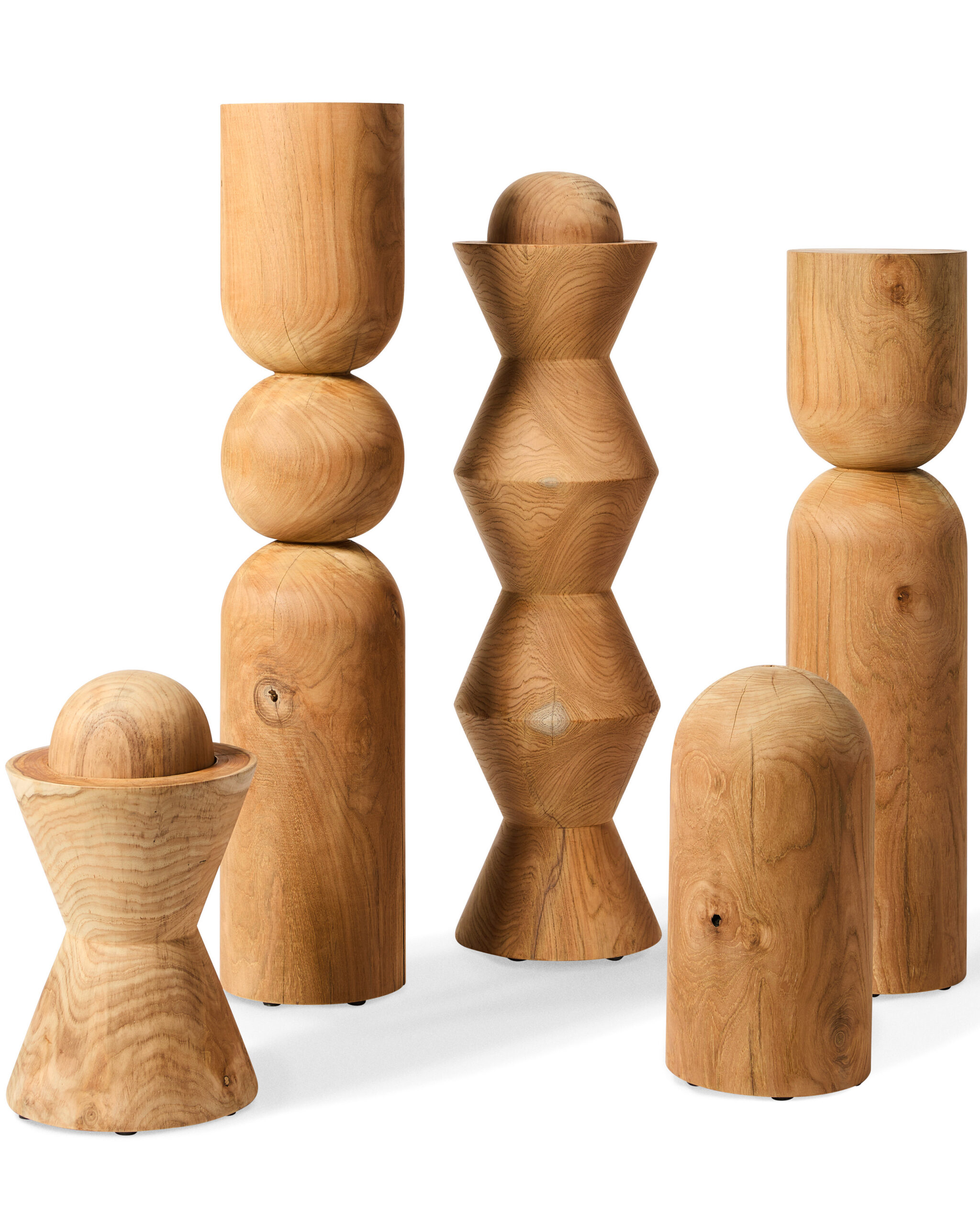 The Totems teak garden sculpture, a Jati Furniture product
